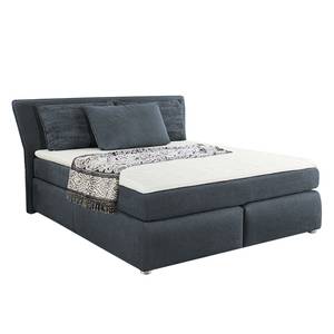 Boxspringbett Beldon Dunkelblau - Wendbar H3/H4