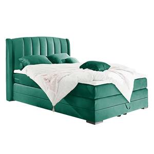 Lit boxspring Malvinas Vert vieilli - 140 x 200cm