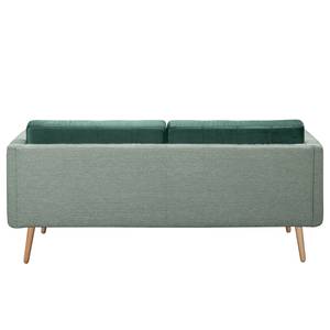 Sofa Croom I (3-Sitzer) Webstoff Fida / Samt Freda: Mintgrün / Petrol