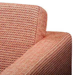 Fauteuil Croom microvezel - Geweven stof Fida: Oud pink - Zonder hocker