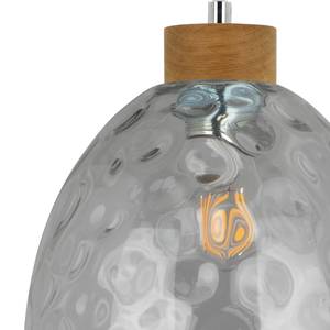 Hanglamp Aura I Glas/massief eikenhout - 1 lichtbron