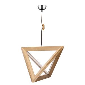 LED-hanglamp Trigonon I Plexiglas/massief eikenhout - 1 lichtbron