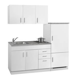 Küchenzeile Toronto I Weiß - Breite: 180 cm - Kochplatte