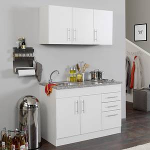 Single-Küchenzeile Toronto Weiß - Breite: 120 cm - Kochplatte