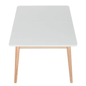 Table extensible LINDHOLM extensible - Chêne partiellement massif - Blanc - 120 x 90 cm