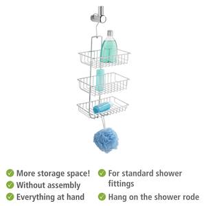 Duschcaddy Nivala Silber - Metall - 22 x 50 x 14 cm