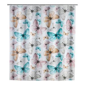 Douchegordijn Butterfly Meerkleurig - Textiel - 180 x 200 cm