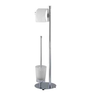 WC-Garnitur Roma Silber - Metall - 20 x 75 x 20 cm
