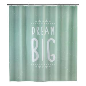 Douchegordijn Dream Big Groen - Textiel - 180 x 200 cm