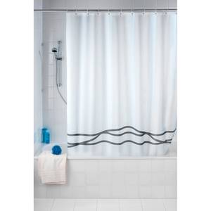 Rideau de douche anti-moisissures Noa Blanc - Textile - 180 x 200 cm