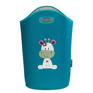 Wasmand Greta Turquoise - Textiel - 40 x 52 x 20 cm