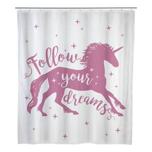 Duschvorhang Unicorn Multicolor - Textil - 180 x 200 cm