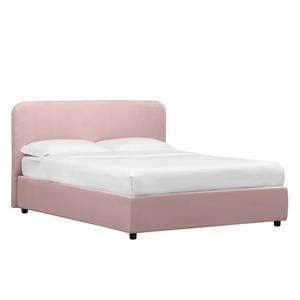 Gestoffeerd bed Chiara I geweven stof in fluwelen look - Mauve - 160 x 200cm - Geen opbergruimte