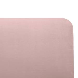 Gestoffeerd bed Chiara I geweven stof in fluwelen look - Mauve - 160 x 200cm - Geen opbergruimte