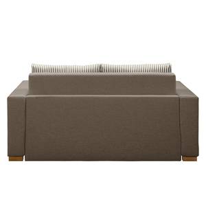 Slaapbank LATINA Basic Geweven stof - Geweven stof Sari / Geweven stof Habren: Taupe / Beige-Taupe - Breedte: 153 cm