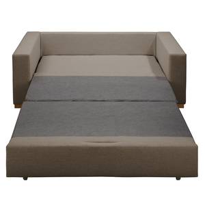 Schlafsofa LATINA Basic Webstoff - Webstoff Sari / Webstoff Habren: Taupe / Beige-Taupe - Breite: 153 cm