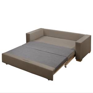 Canapé convertible LATINA Basic Tissu - Tissu Sari / Tissu Habren: Taupe / Beige-Taupe - Largeur : 193 cm