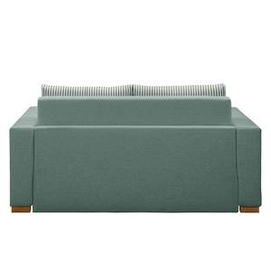 Slaapbank LATINA Basic Geweven stof - Geweven stof Sari / Geweven stof Habren: Mintgrijs  / Beige-Mintgrijs - Breedte: 153 cm