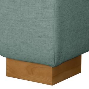 Slaapbank LATINA Basic Geweven stof - Geweven stof Sari / Geweven stof Habren: Mintgrijs  / Beige-Mintgrijs - Breedte: 153 cm