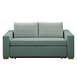 Schlafsofa LATINA Basic Webstoff - Webstoff Sari / Webstoff Habren: Mintgrau / Beige-Mintgrau - Breite: 173 cm