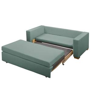 Schlafsofa LATINA Basic Webstoff - Webstoff Sari / Webstoff Habren: Mintgrau / Beige-Mintgrau - Breite: 173 cm