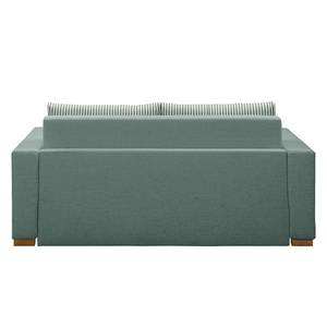 Schlafsofa LATINA Basic Webstoff - Webstoff Sari / Webstoff Habren: Mintgrau / Beige-Mintgrau - Breite: 193 cm