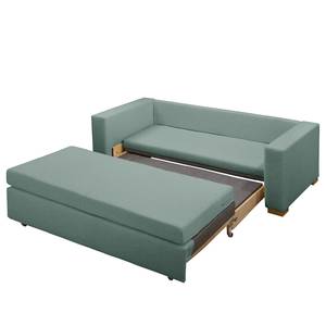 Canapé convertible LATINA Basic Tissu - Tissu Sari / Tissu Habren: Gris menthe / Beige / Gris menthe - Largeur : 193 cm