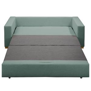 Schlafsofa LATINA Basic Webstoff - Webstoff Sari / Webstoff Habren: Mintgrau / Beige-Mintgrau - Breite: 193 cm