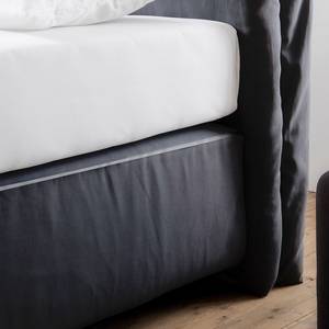 Lit boxspring Seaspray Tissu - Anthracite - 180 x 200cm - D2 souple