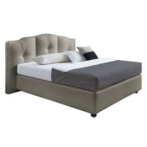 Lit boxspring Hill End Tissu - Gris - D3 medium