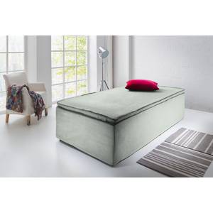 Lit boxspring Wodonga Tissu - Gris clair