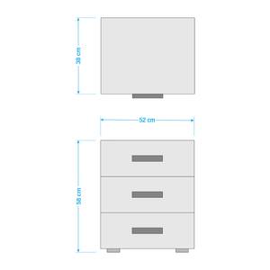 Kast Stockholm I Bruin - Plaatmateriaal - 52 x 58 x 38 cm