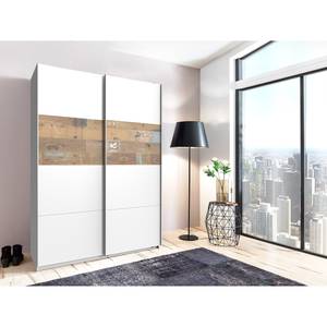 Armoire à portes coulissantes Breda Blanc - Largeur : 135 cm