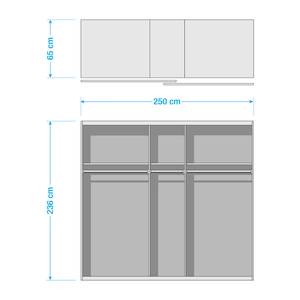 Armoire à portes coulissantes Portfield 250 x 236 cm