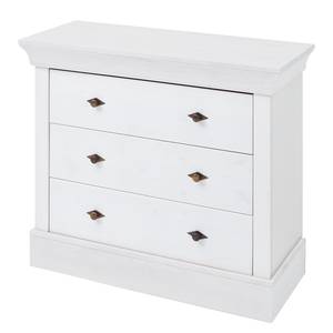 Commode Bergen IV Pin nordique - Blanc