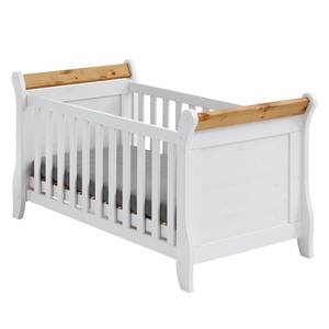 Babybed Bergen Scandinavisch grenenhout - Wit/loogkleurig