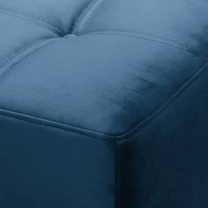 Ecksofa Corndale Samt - Marineblau