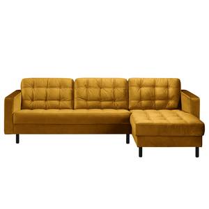 Ecksofa Corndale Samt - Ocker