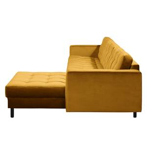 Ecksofa Corndale Samt - Ocker