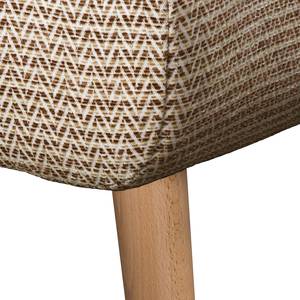 Sessel Croom Webstoff Fida: Sand - Mit Hocker