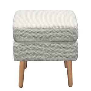 Fauteuil Croom Microfibre - Tissu Fida: Blanc - Avec repose-pieds