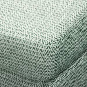 Canapé d’angle Croom Microfibre - Tissu Fida: Vert menthe - Méridienne courte à gauche (vue de face) - Sans repose-pieds