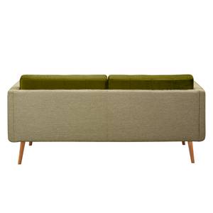 Ensemble de canapé Croom V (3-2-1) Tissu / Velours - Vert olive / Beige