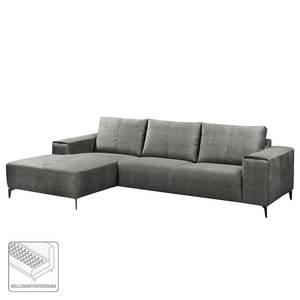 Ecksofa Mazy Microfaser - Fango - Longchair davorstehend links