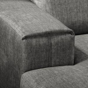 Ecksofa Mazy Microfaser - Fango - Longchair davorstehend links