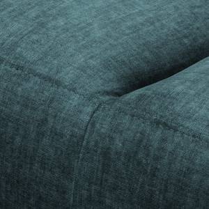 Ecksofa Mazy Microfaser - Jeansblau - Longchair davorstehend links