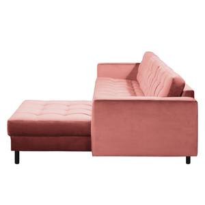 Ecksofa Corndale Samt - Altrosa