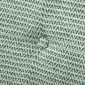 Canapé d’angle Croom Microfibre - Tissu Fida: Vert menthe - Méridienne courte à droite (vue de face) - Sans repose-pieds