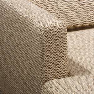 Ecksofa Croom Webstoff Fida: Sand - Longchair davorstehend links - Ohne Hocker