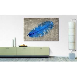 Tableau déco Feather In Blue Multicolore